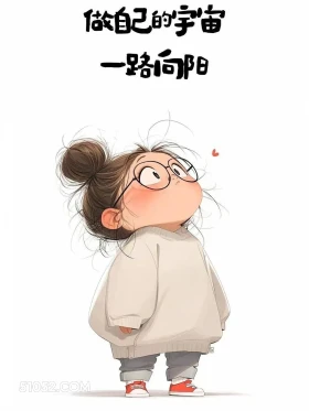 做自己的宇宙一路向阳 小女孩 精神支撑 走心文案 治愈