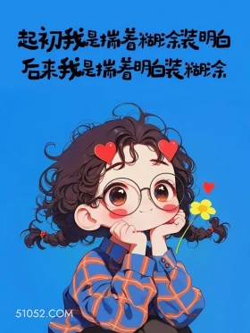 后来揣着明白装糊涂 小女孩 发朋友圈 走心文案