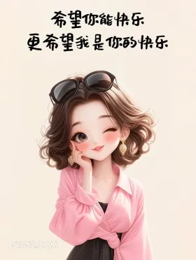 小女孩 撩人 情话 文案 希望你能快乐 更希望我是你的快乐
