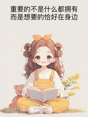 重要的是想要的恰好在身边 小女孩 发朋友圈 走心文案