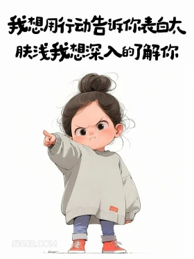想深入了解你 小女孩 不正经 撩人 搞笑文案