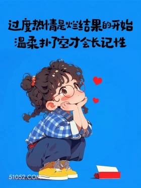 过度热情是烂结果的开始 小女孩 发朋友圈 走心文案