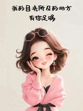 小女孩 撩人 情话 文案 我的目光所及的地方 有你足够