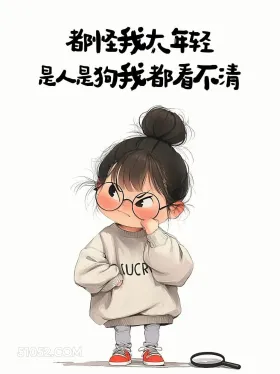 怪我年轻，人狗分不清 小女孩 吵架 骂人不带脏话 搞笑文案