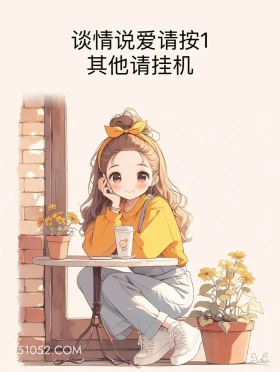 谈情说爱按1其他挂机 小女孩 在干嘛 搞笑回复 搞笑文案