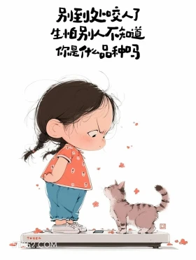 到处咬人生怕别人不知道你的品种 小女孩 不带脏字骂人 搞笑文案