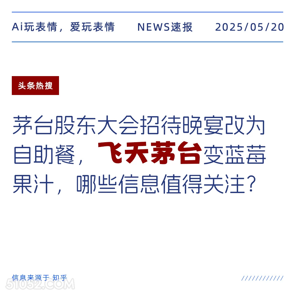 飞天茅台 2025年05月20日 新闻 头条热搜