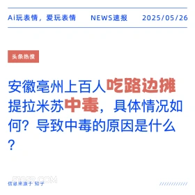 吃路边摊中毒 2025年05月26日 新闻 头条热搜