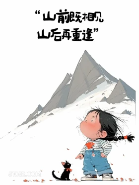 山前相见,山后重逢 小女孩 松弛感 文案