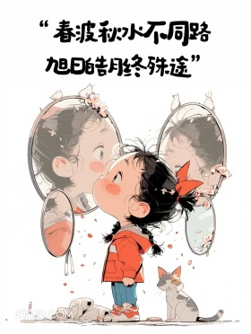 不同路,终殊途 小女孩 清醒句子 置顶文案