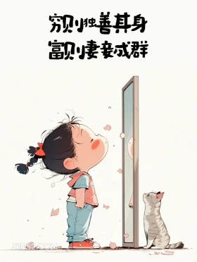 穷则独善其身,富则妻妾成群 小女孩 古诗词 押韵 搞笑文案