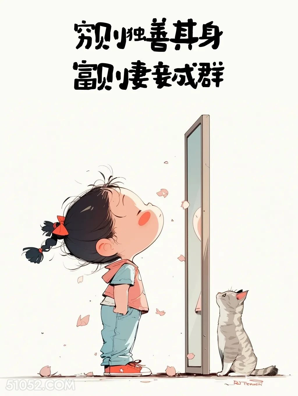 穷则独善其身，富则妻妾成群 小女孩 古诗词 押韵 搞笑文案