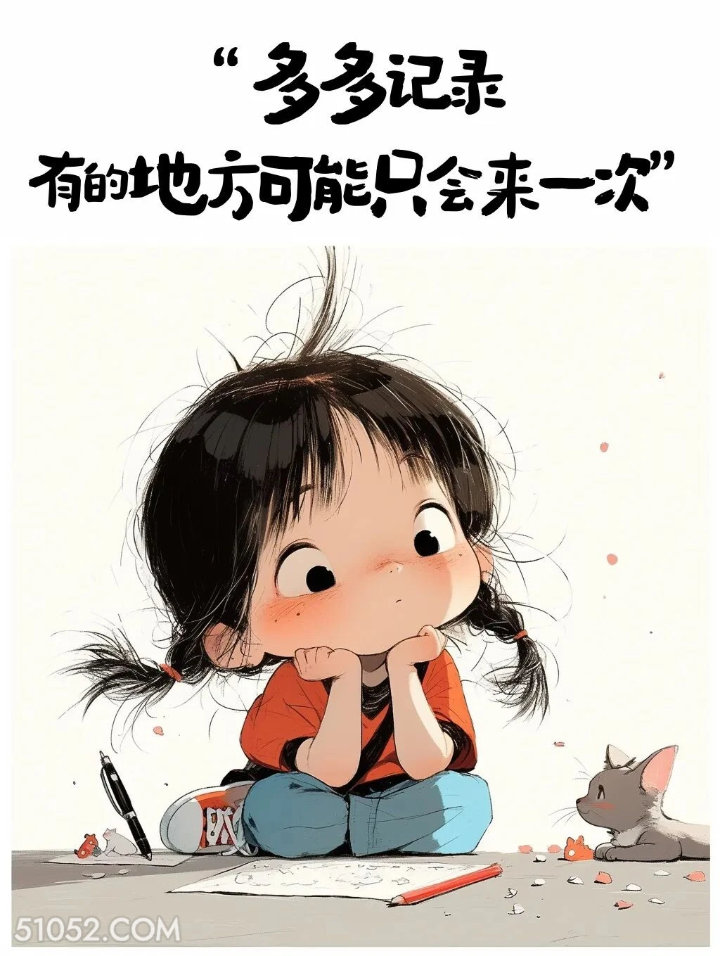 多多记录 小女孩 发朋友圈 小众文案