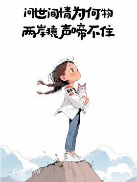 问世间情为何物 两岸猿声啼不住 小女孩 古文 玩梗 搞笑文案