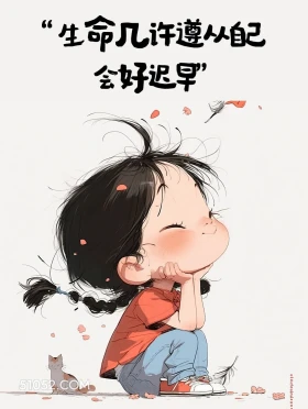 生命几许遵从自己 小女孩 旺自己 生命力 文案