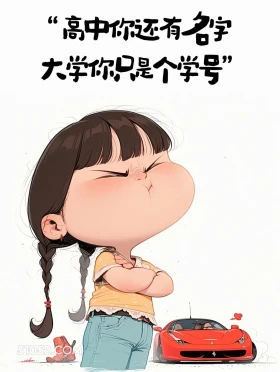 高中还有名字大学只有学号 小女孩 胡说八道 搞笑文案