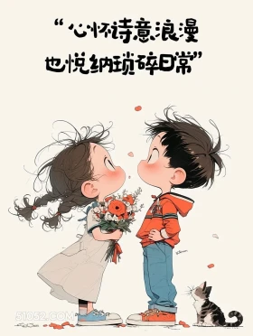 心怀诗意悦纳琐碎日常 小女孩 发朋友圈 文案
