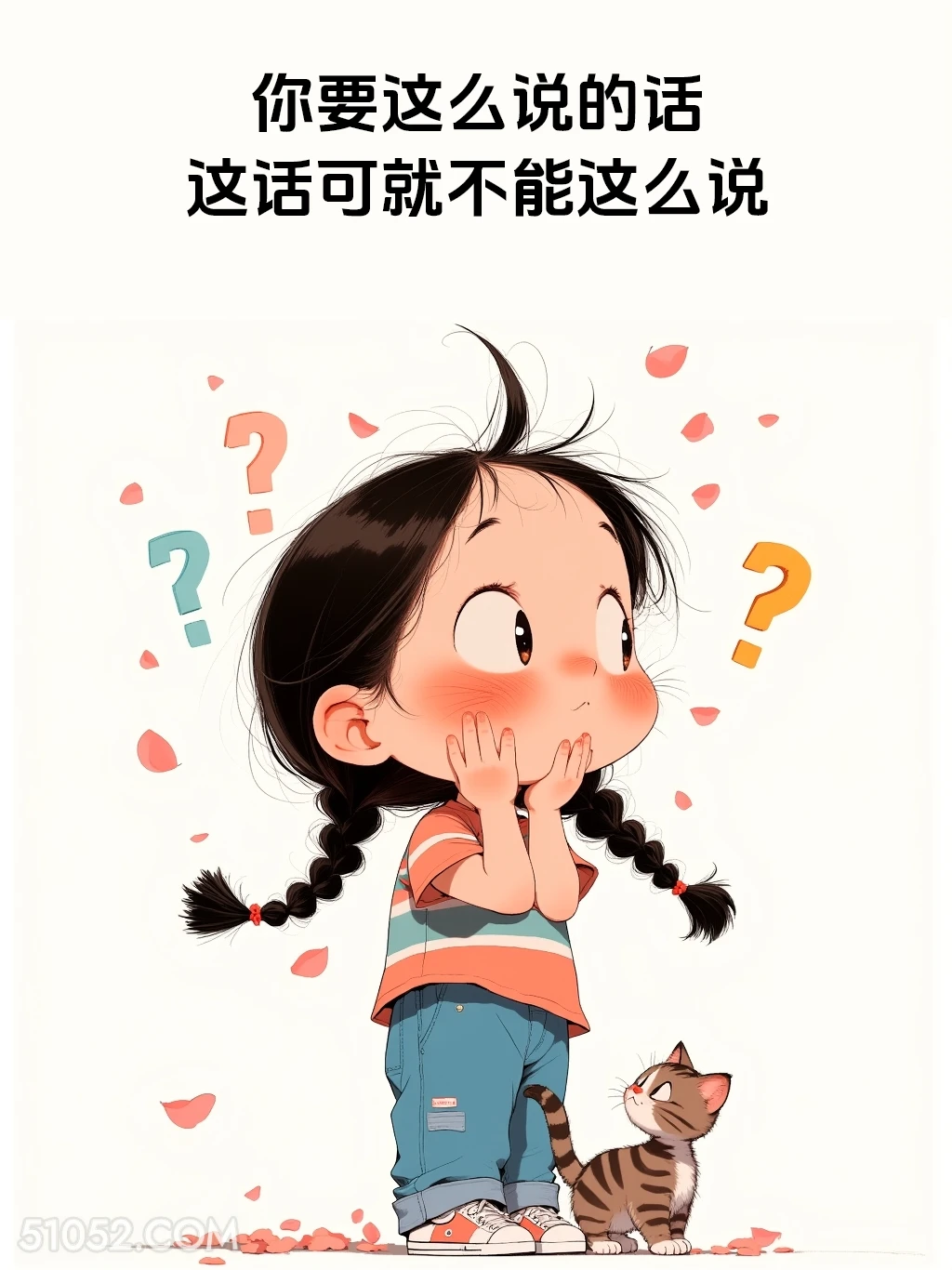 你要这么说的话这话可不能这么说 小女孩 废话文学 搞笑文案