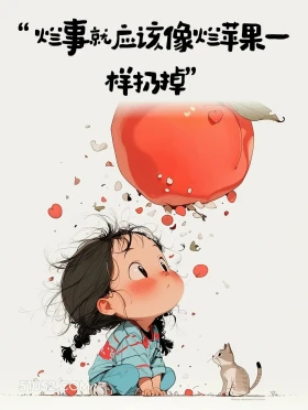 烂事就要扔掉 小女孩 发朋友圈 文案
