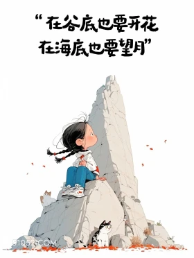 在谷底也要开花 小女孩 发朋友圈 文案