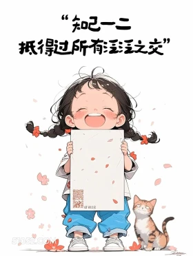 知己一二抵过所有泛泛之交 小女孩 发朋友圈 治愈文案