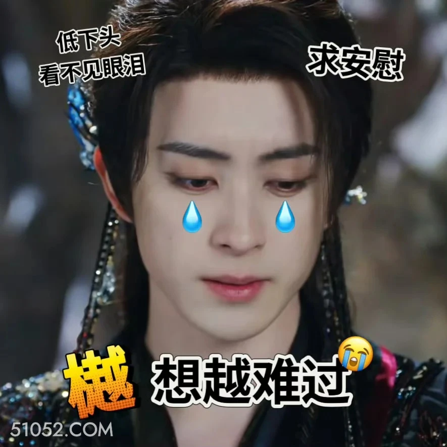 越想越难过 白月梵星 影视追剧 搞笑表情 白鹿 敖瑞鹏