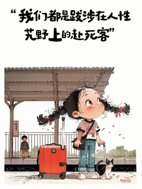 跋涉在人性上的赴死客 小女孩 发朋友圈 文案