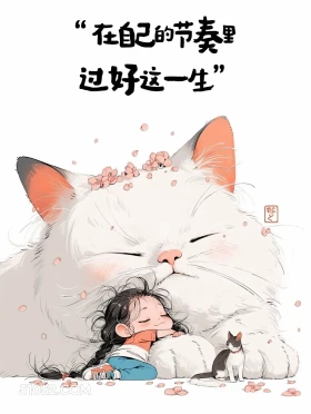 在自己的节奏里过好这一生 小女孩 发朋友圈 小众文案