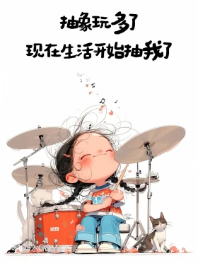 抽象玩多了生活抽我了 小女孩 玩梗 胡说八道 搞笑文案