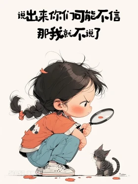说出来你们可能不信我就不说了 小女孩 玩梗 胡说八道 搞笑文案