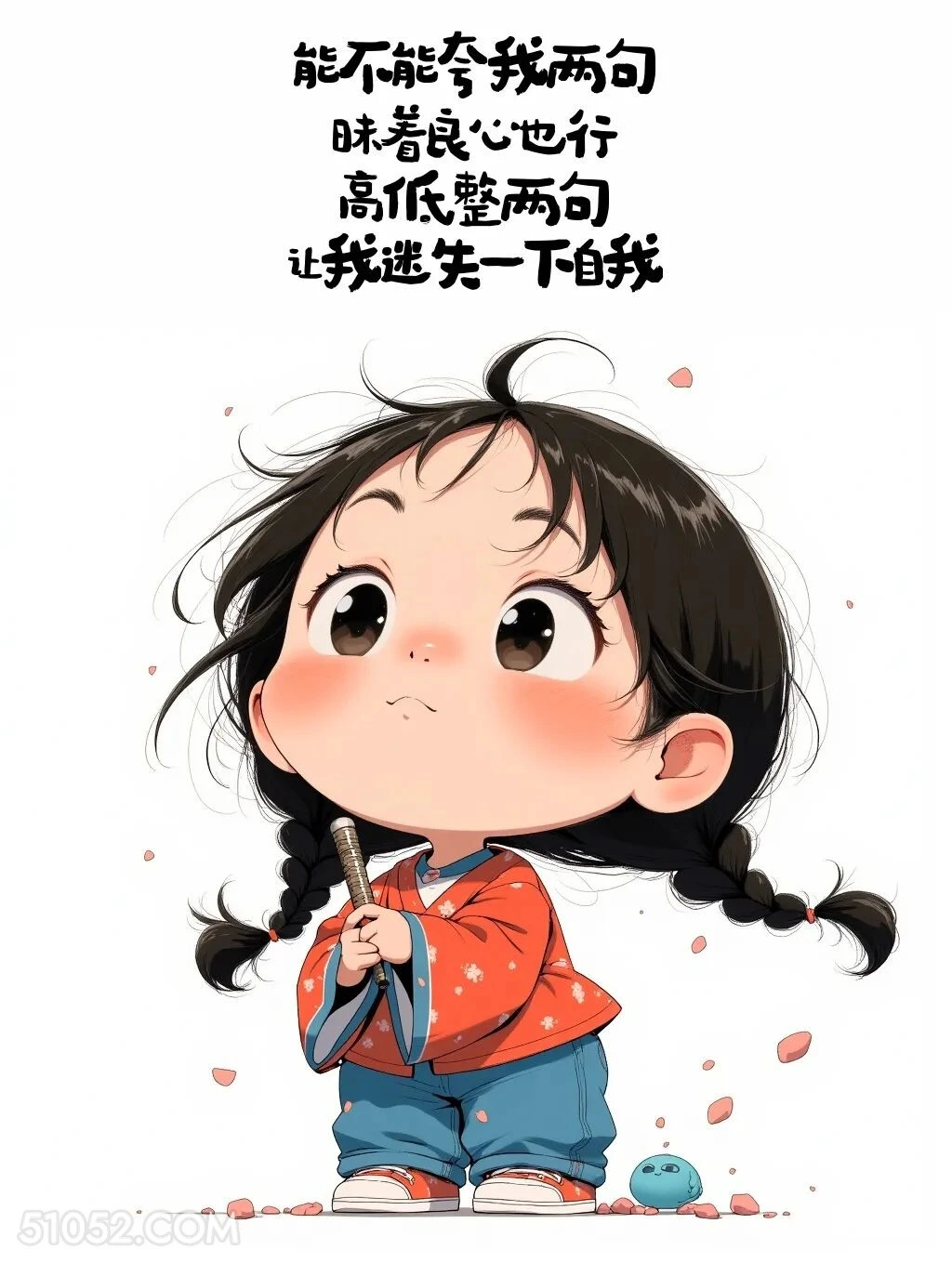 夸我两句让我迷失自我 小女孩 胡说八道 搞笑文案