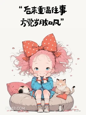 后来重温往事方觉岁月如风 小女孩 发朋友圈 文案
