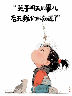 明天的事后天就知道了 小女孩 胡说八道 搞笑文案
