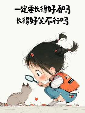 胡说八道的快乐文案 小女孩 胡说八道 搞笑文案