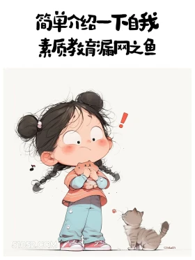 素质教育漏网之鱼 小女孩 胡说八道 搞笑文案