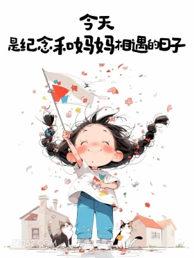 纪念和妈妈相遇的日子 小女孩 过生日 文案