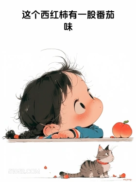 这个西红柿一股番茄味 小女孩 废话文学 搞笑文案