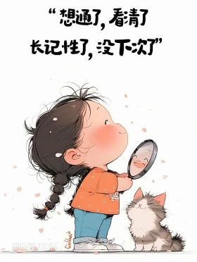 想通了,看清了 小女孩 清醒句子 置顶文案