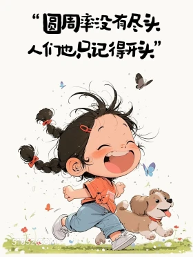 圆周率没有尽头,人们也只记得开头 小女孩 清醒句子 置顶文案
