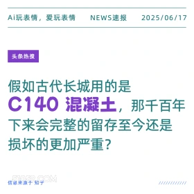 C140混凝土 2025年06月17日 新闻 头条热搜