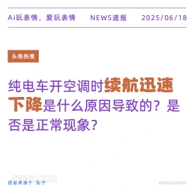 续航下降 2025年06月18日 新闻 头条热搜