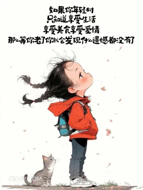 年轻时享受生活老了没有遗憾 小女孩 合理但有病 搞笑文案