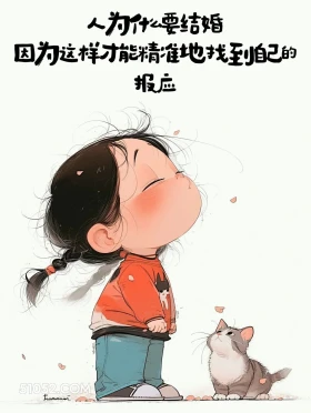 结婚是为了精准找到报应 小女孩 合理但有病 搞笑文案
