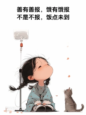 善有善报,饿有饿报 小女孩 干饭 笑死了 搞笑文案