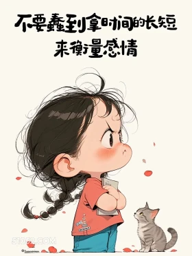 不要拿时间长短衡量爱情 小女孩 人间清醒 文案