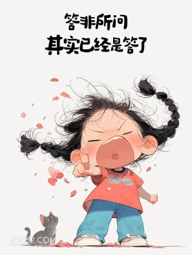 答非所问就已经是答了 小女孩 清醒句子 释怀 文案
