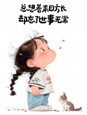 总想来日方长,忘了世事无常 小女孩 后劲足 人间清醒 文案