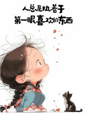 人总是执着于第一眼喜欢的东西 小女孩 人间清醒 文案