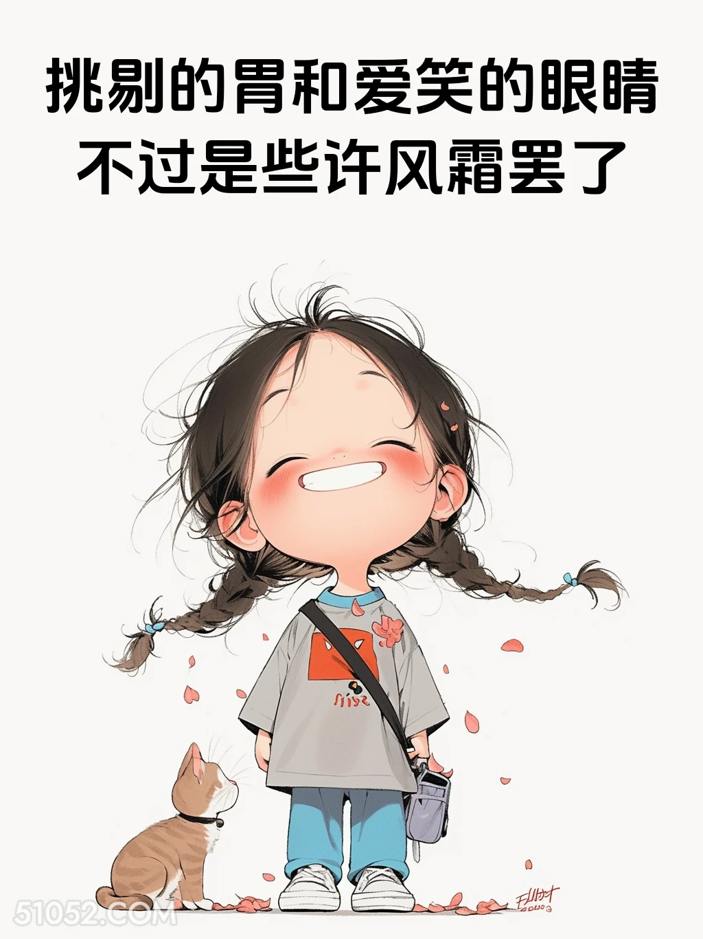 挑剔的胃和爱笑的眼睛不过是些许风霜 小女孩 一身反骨 搞笑文案