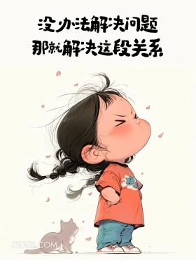 没办法解决问题就解决这段关系 小女孩 太脏了 现实文案 人间清醒